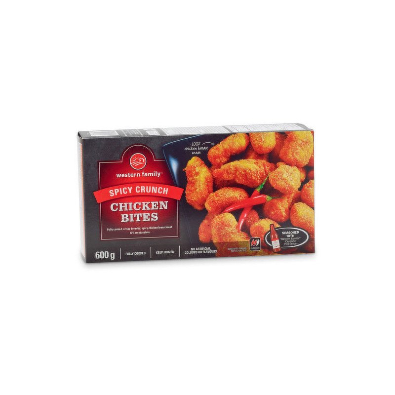 Western Family Spicy Crunch Chicken Bites 600 g