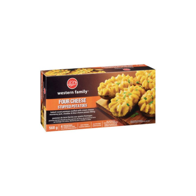 Western Family Four Cheese Stuffed Potatoes 568 g