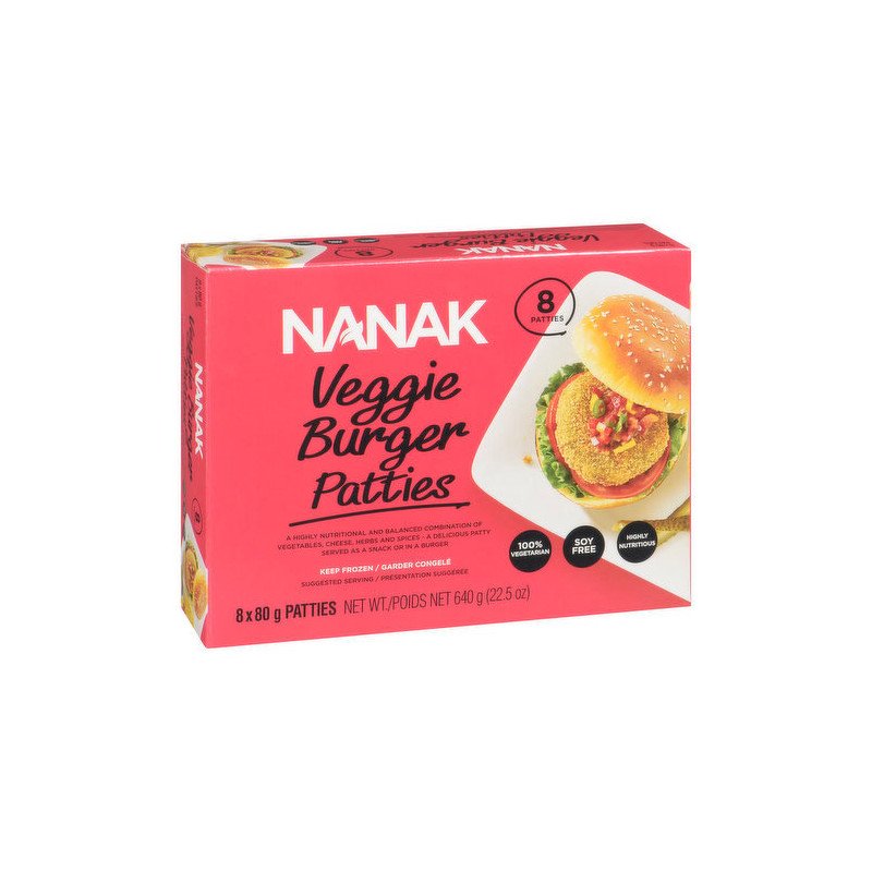 Nanak Veggie Burger Patties 640 g