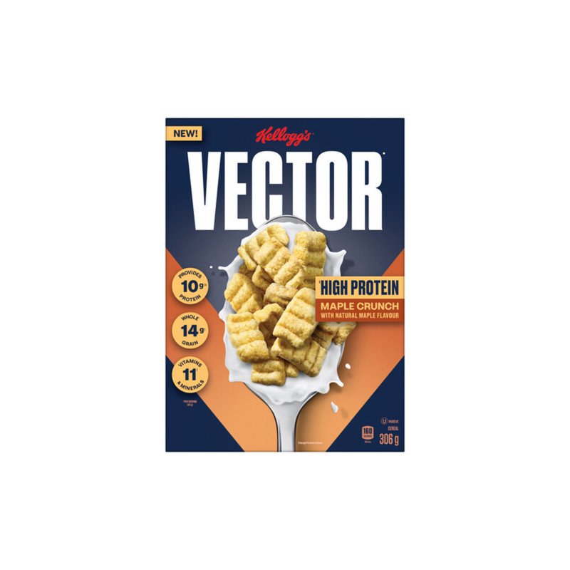 Kellogg's Vector Maple Crunch Cereal 306 g