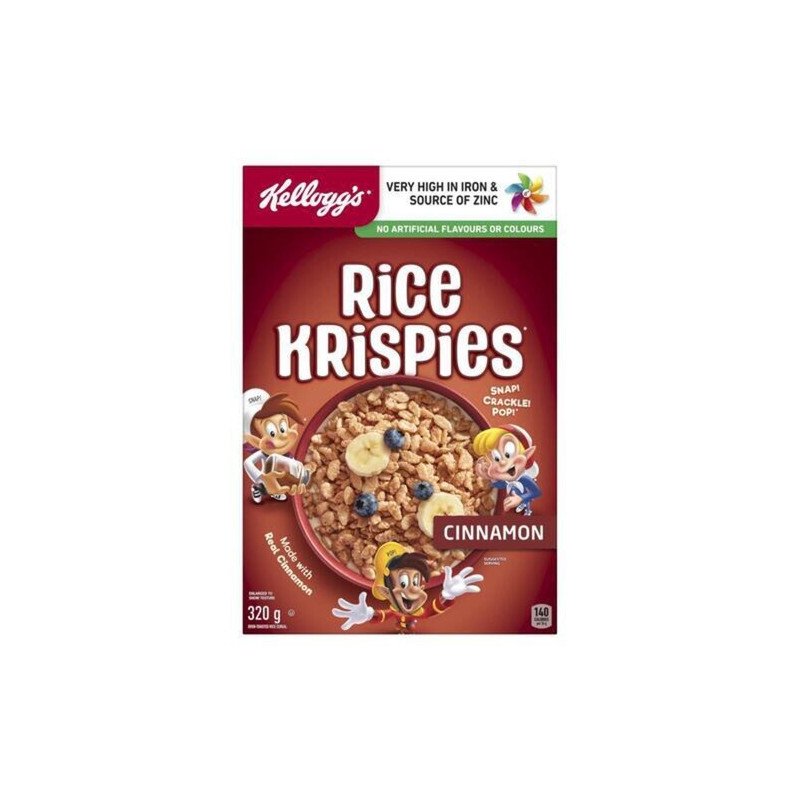 Kellogg's Rice Krispies Cinnamon Cereal 320 g