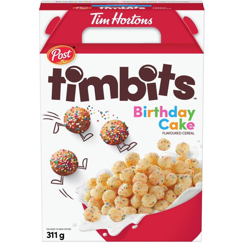 Post Tim Hortons Timbits Birthday Cake Cereal 311 g