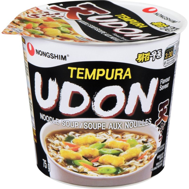 Nongshim Cup Noodles Tempura Udon Noodle Soup 75 g