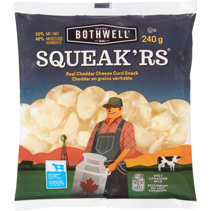 Bothwell Squeak’rs Real Cheddar Cheese Curd Snack 240 g