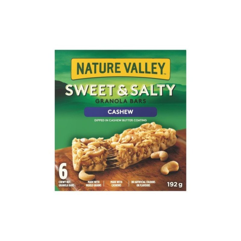 Nature Valley Sweet & Salty Bars Cashew 6's 192 g
