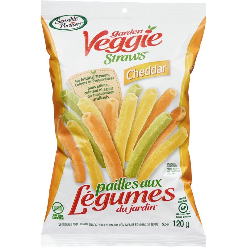 Sensible Portions Garden Veggie Straws Cheddar 120 g