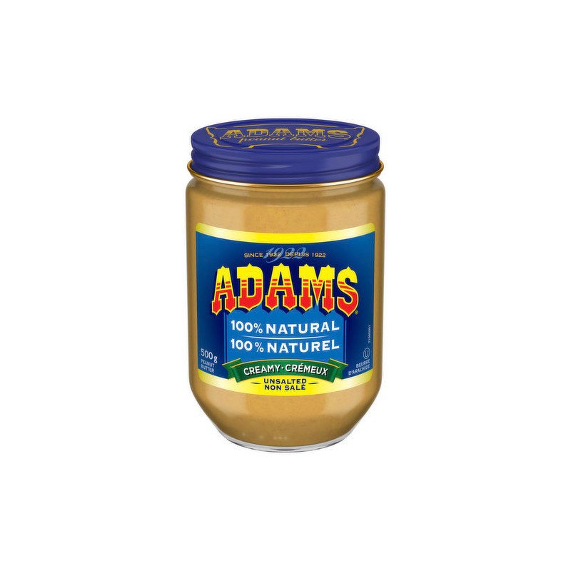 Adams Peanut Butter Creamy Unsalted 500 g