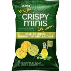 Quaker Veggie Crispy Minis Italian Herb & Olive Oil 90 g