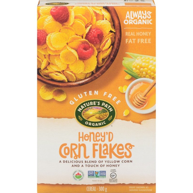 Nature's Path Honey’d Corn Flakes Cereal 300 g