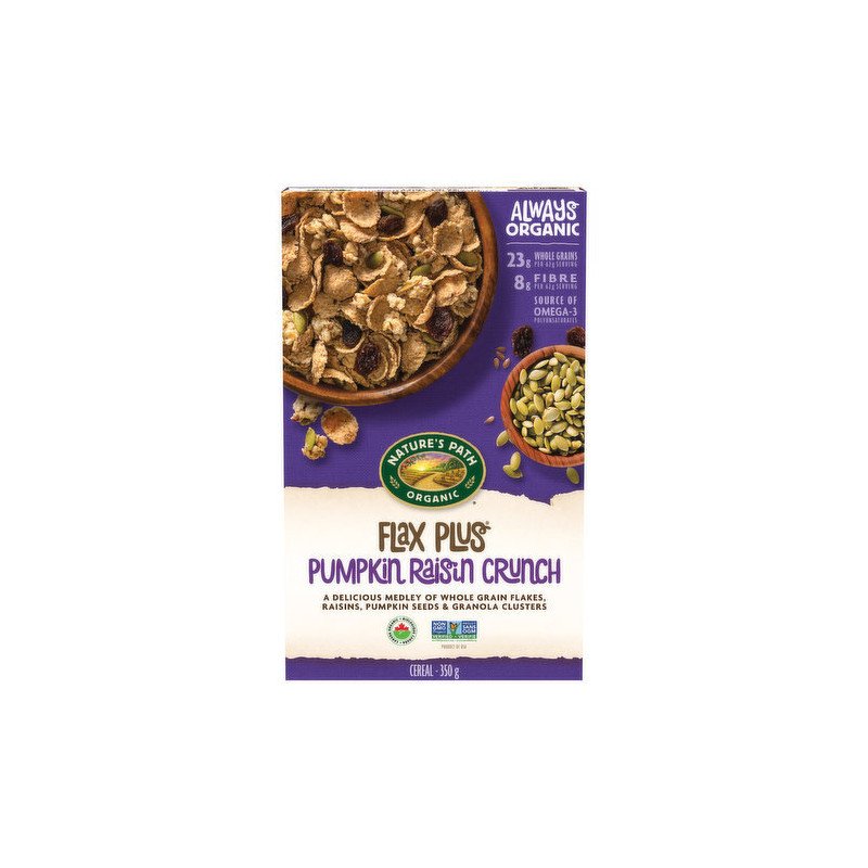 Nature’s Path Organic Cereal Flax Plus Pumpkin Raisin Crunch 350 g
