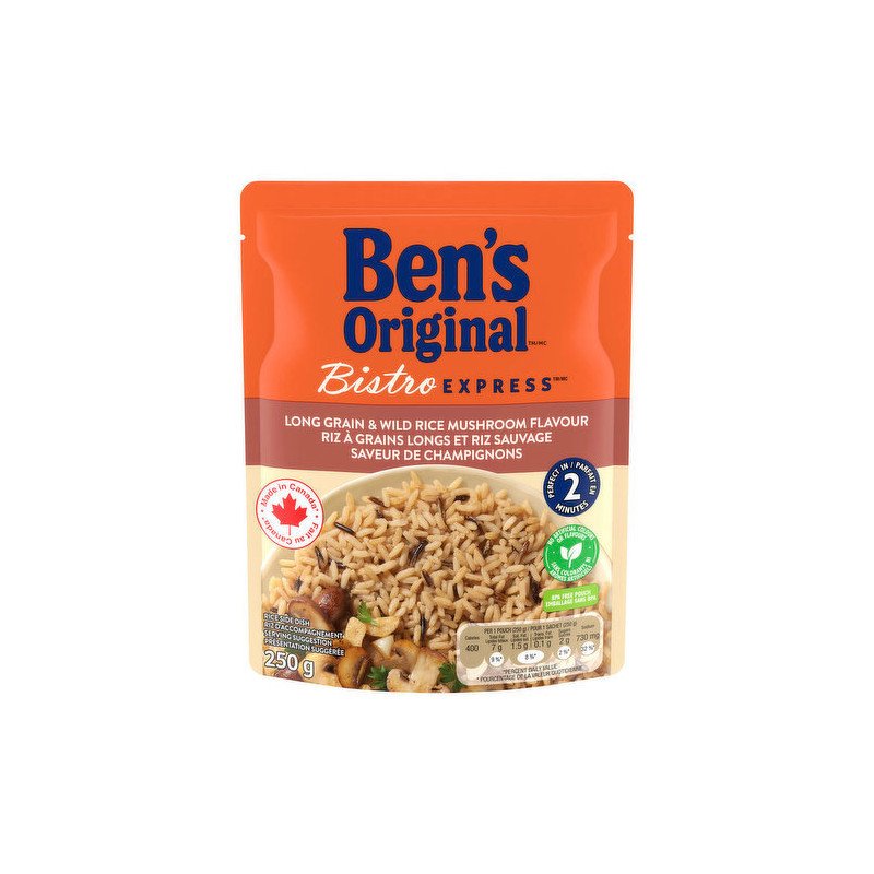 Ben's Original Bistro Express Long Grain & Wild Rice Mushroom Flavour 250 g