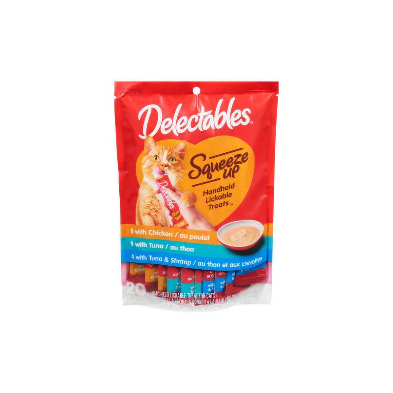 Hartz Delectables Squeeze Up Chicken Tuna Shrimp Variety Pack 20’s