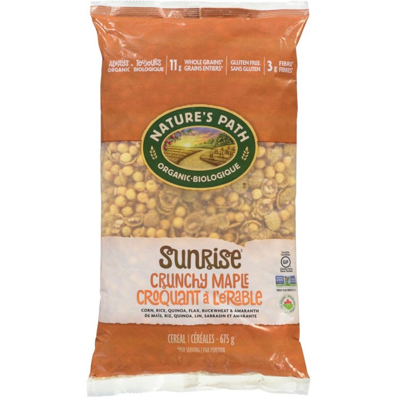 Nature's Path Gluten Free Sunrise Crunchy Maple Cereal 675 g