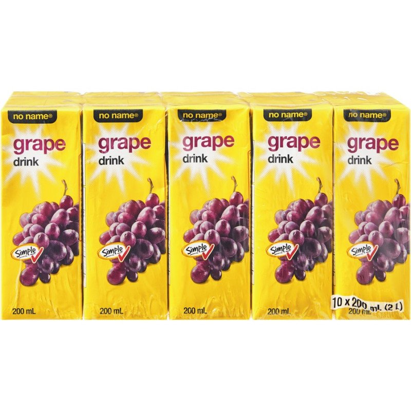 No Name Grape Drink 10 x 200 ml