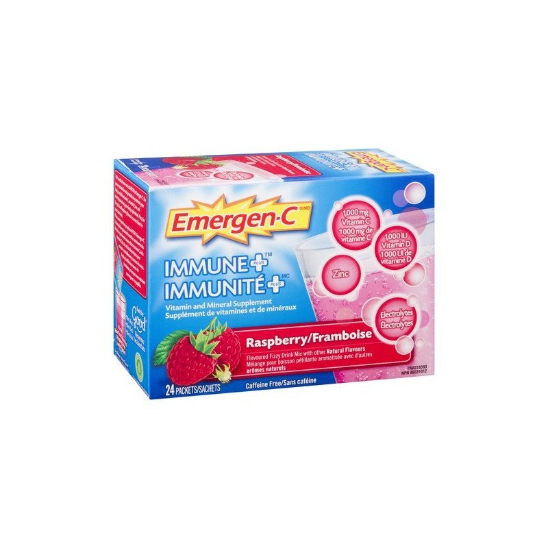 Emergen-C Immune+ Raspberry 1000 mg Vitamin C 24's