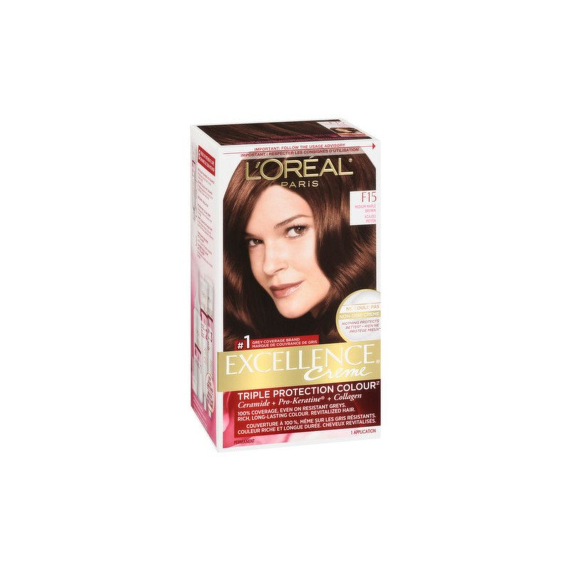 L'Oreal Excellence Creme F15 Medium Maple Brown each