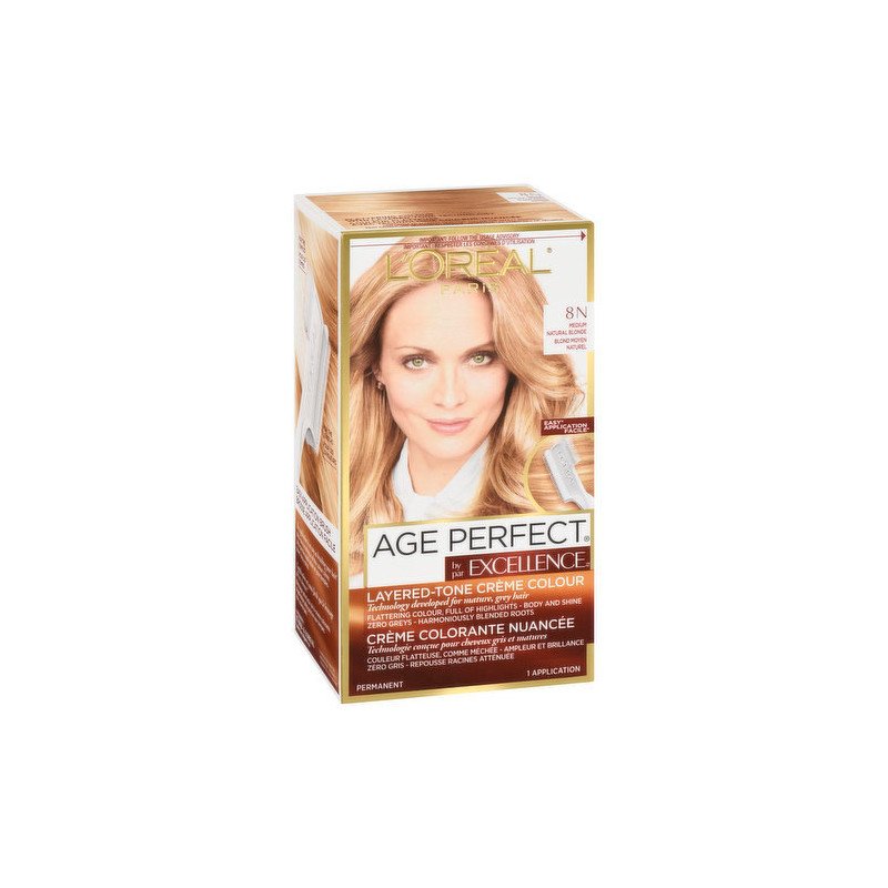 L'Oreal Excellence Age Perfect 8N Medium Natural Blonde each
