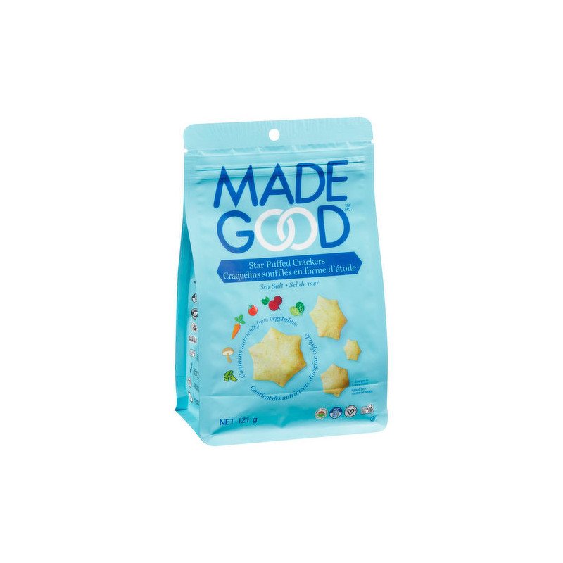 Made Good Star Puffed Crackers Sea Salt 121 g