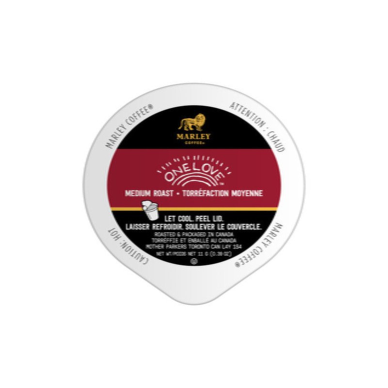Marley One Love K-Cups Coffee Pods each