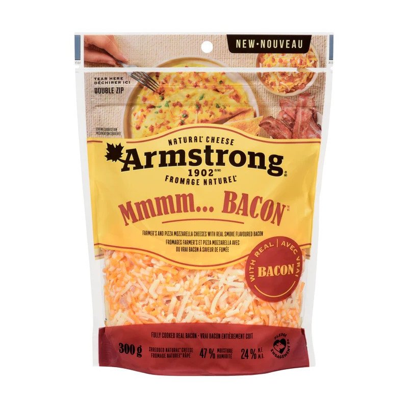 Armstrong Mmmm… Bacon Shredded Cheese 300 g