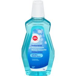 Life Brand Antibacterial Mouthwash Soft Mint 1 L