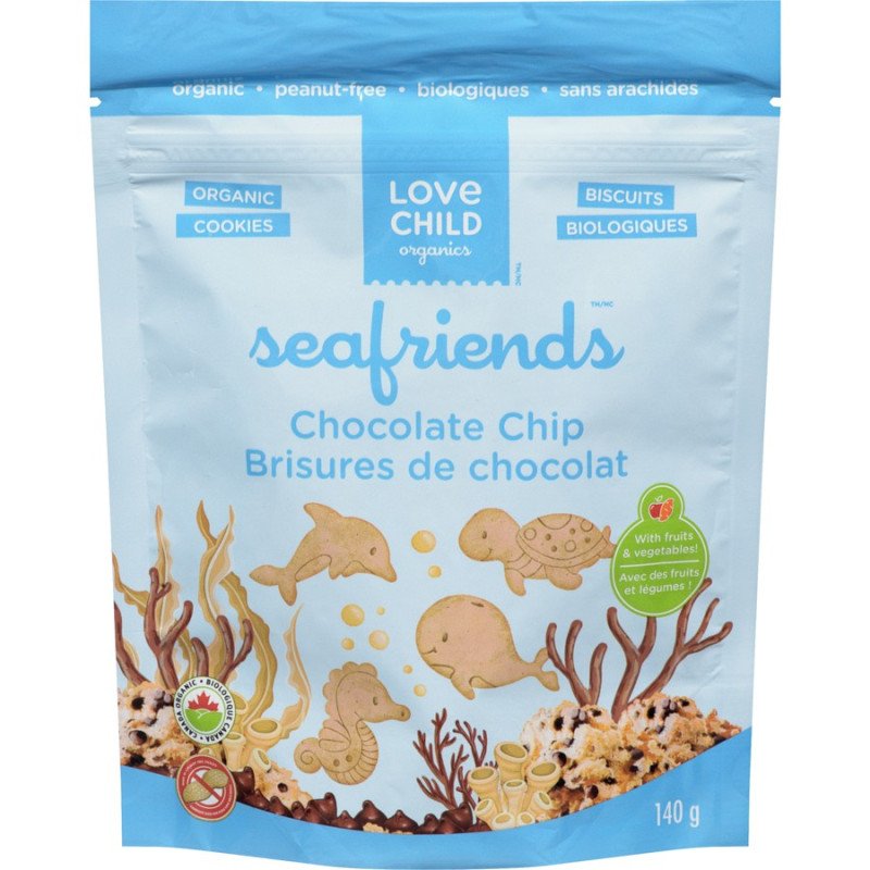 Love Child Organics Seafriends Chocolate Chip Cookies 140 g