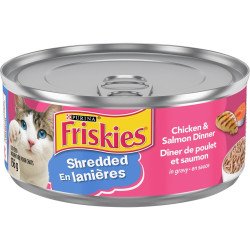 Friskies Cat Food Shredded Chicken & Salmon Dinner 156 g