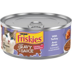 Friskies Cat Food Extra Gravy Chunky Turkey in Savoury Gravy 156 g
