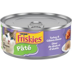 Friskies Cat Food Pate Turkey & Giblets Dinner 156 g