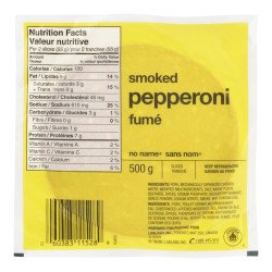 No Name Sliced Pepperoni 500 g