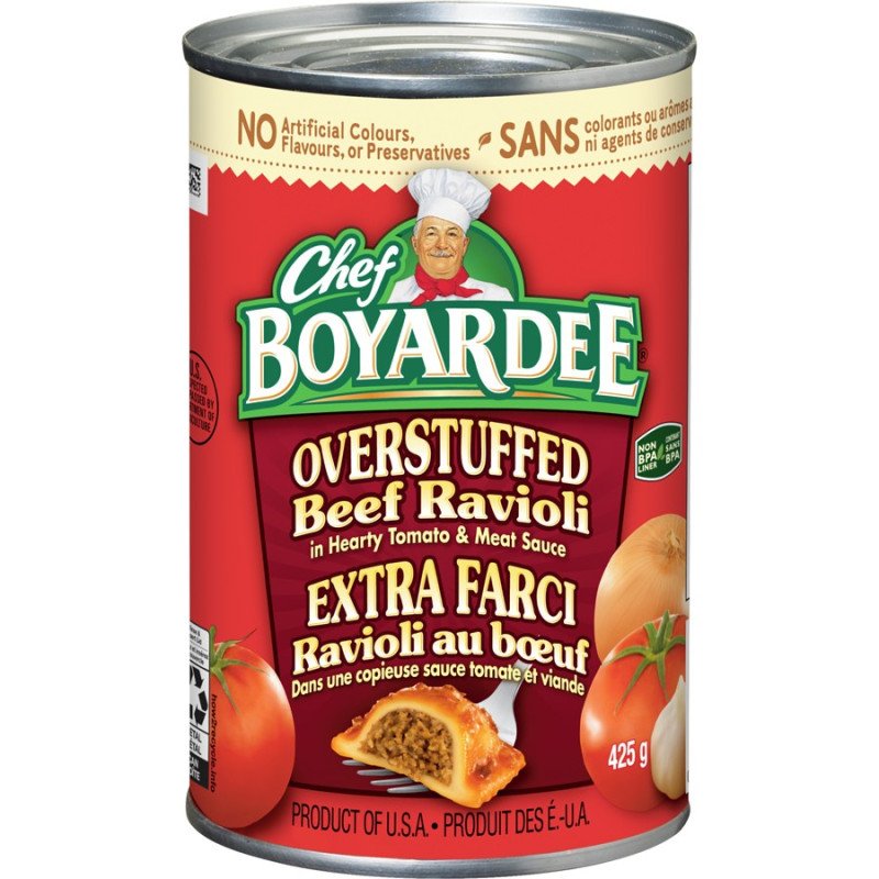 Chef Boyardee Overstuffed Beef Ravioli 425 g