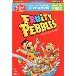 Post Fruity Pebbles Cereal...