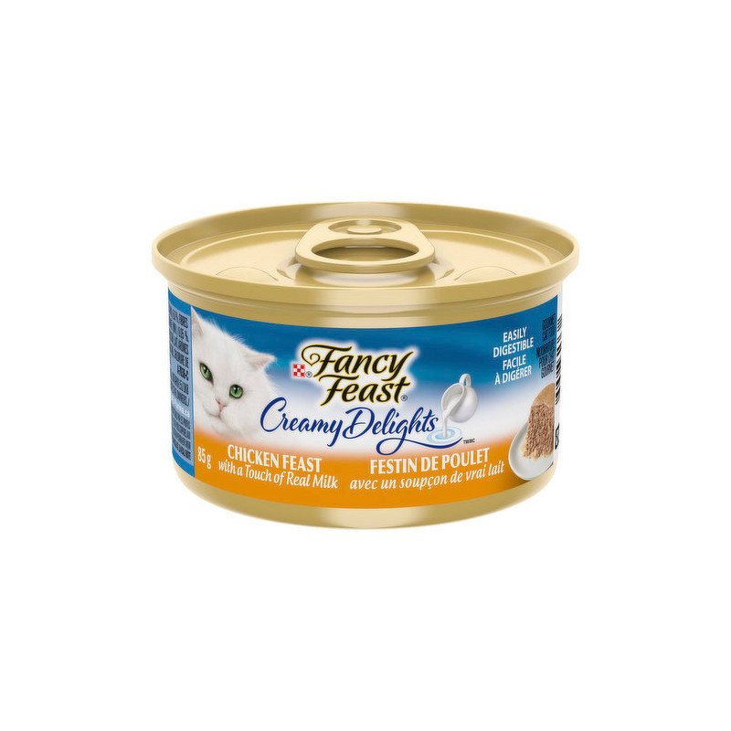 Fancy Feast Cat Food Creamy Delights Chicken Feast with a Touch of Real Milk 85 g