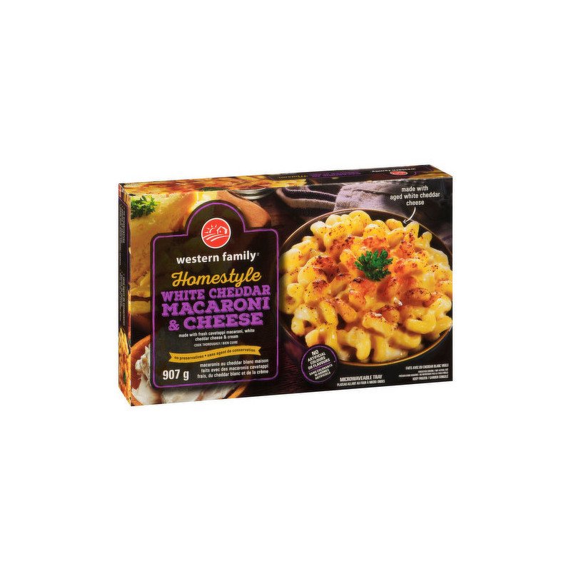 Western Family Homestyle White Cheddar Macaroni & Cheese 907 g