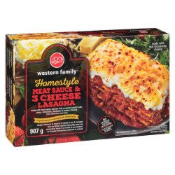 Western Family Homestyle Meat & 3 Cheese Lasagna 907 g