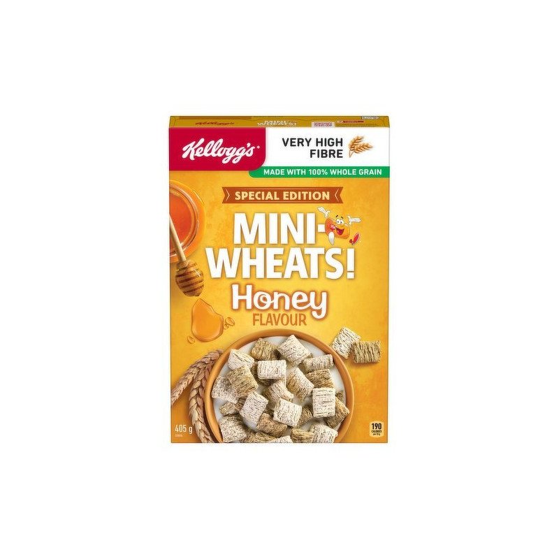 Kellogg's Special Edition Mini Wheats Honey Cereal 405 g