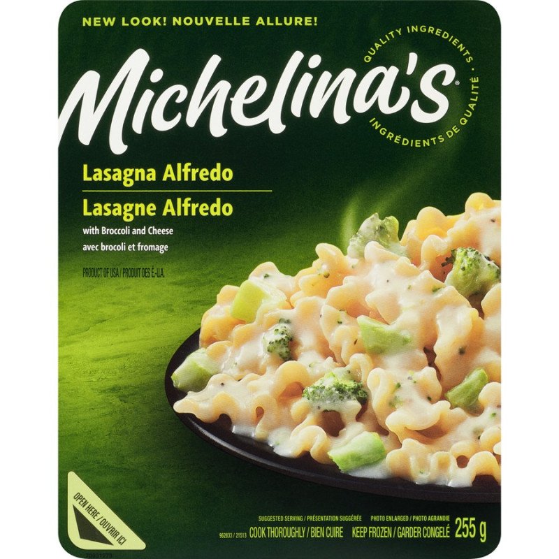 Michelina's Lasagna Alfredo with Broccoli and Cheese 255 g