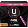 U by Kotex Click Tampons Super Plus Unscented 45’s