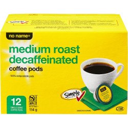 No Name Medium Roast Decaffeinated Coffee K-Cups 12's