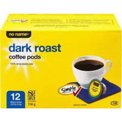 No Name Dark Roast Coffee K-Cups 12's