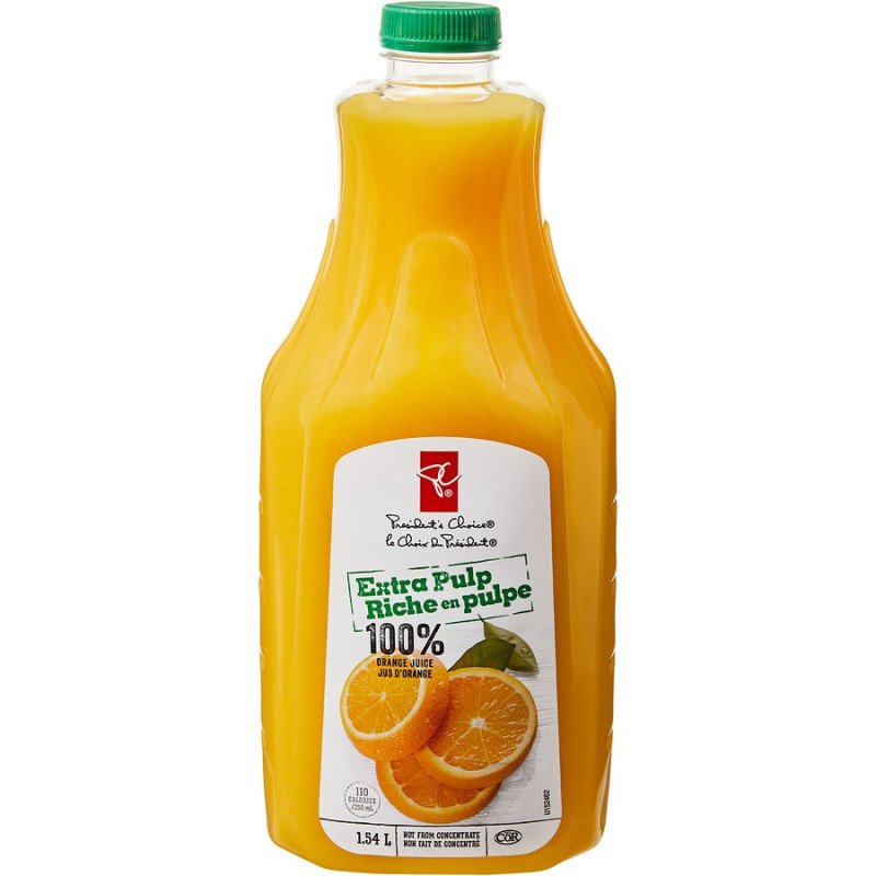 PC 100% Orange Juice with Extra Pulp 1.54 L