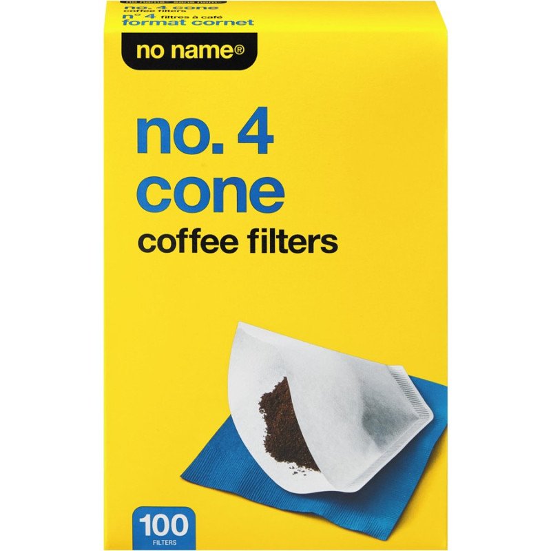 No Name No. 4 Cone Coffee Filters 100's