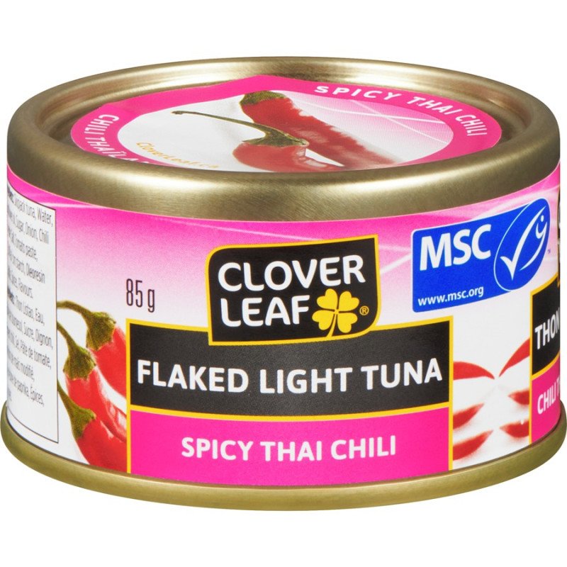 Clover Leaf Flaked Light Tuna Spicy Thai Chili 85 g