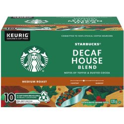 Starbucks Coffee Decaf House Blend Medium K-Cups 10's
