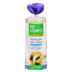 Only Goodness Organic Rice Cakes Multigrain No Salt Added 140 g