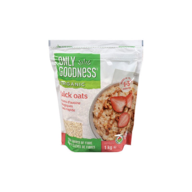 Only Goodness Organic Quick Oats 1 kg