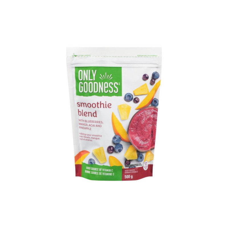 Only Goodness Smoothie Blend Blueberries-Mango-Acai-Pineapple 500 g