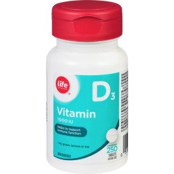 Life Brand Vitamin D3 1000 IU Tablets 250’s
