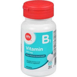 Life Brand Vitamin B1 100 mg Tablets 100’s