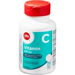 Life Brand Vitamin C 500 mg Tablets 120’s